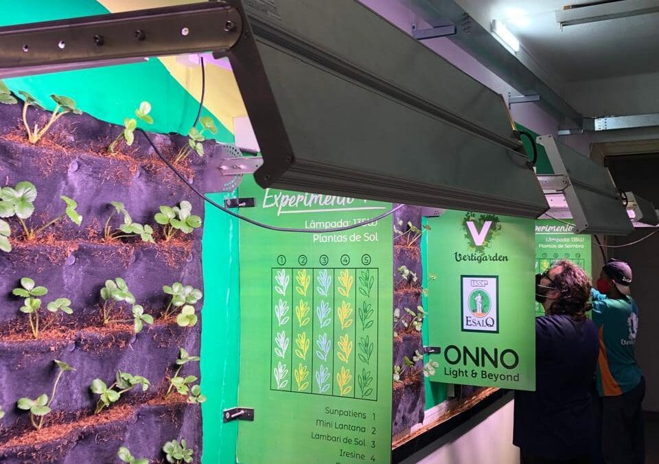 Vertigarden, ONNO e ESALQ-USP se unem para desenvolver tecnologia voltada a agricultura indoor.